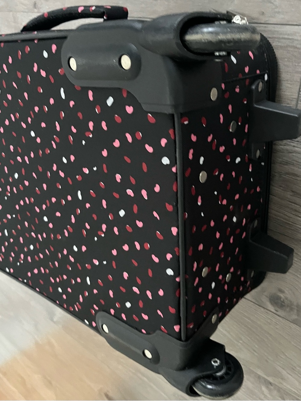 Jetstream Black Carry-On with Pink & White Dot Print - Picture 7 of 12